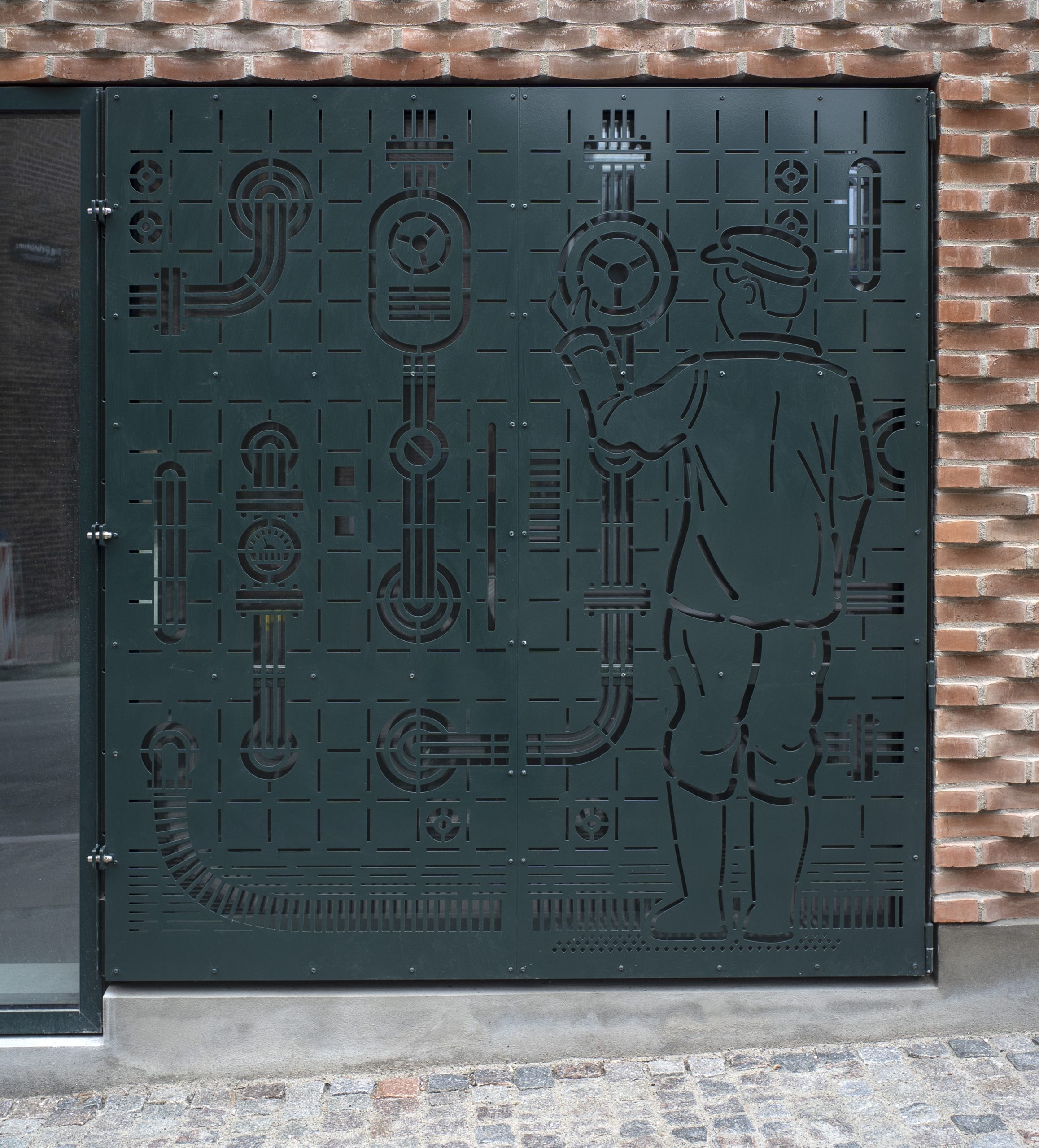 Theodora House facade decoration.