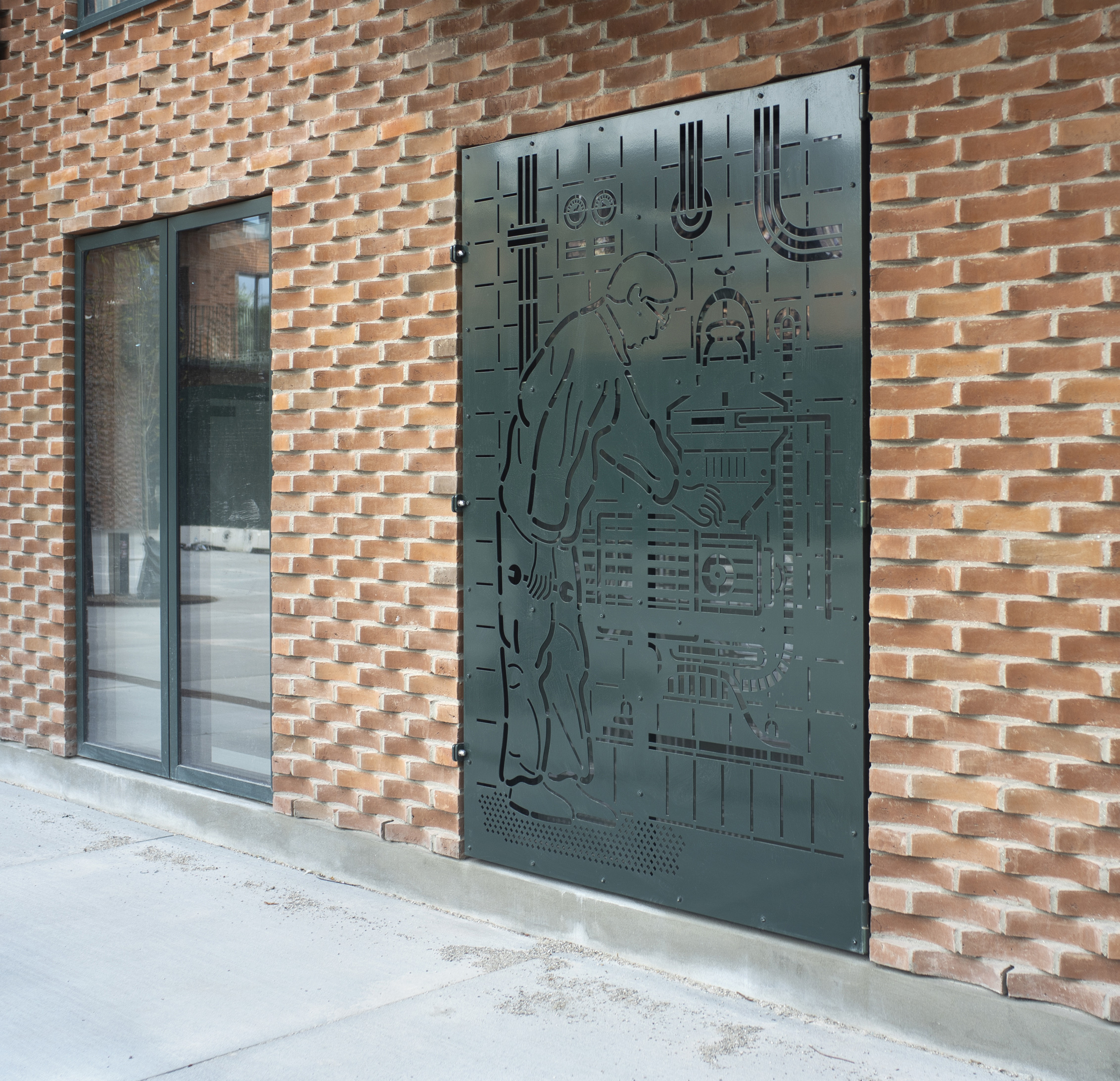 Theodora House facade decoration.