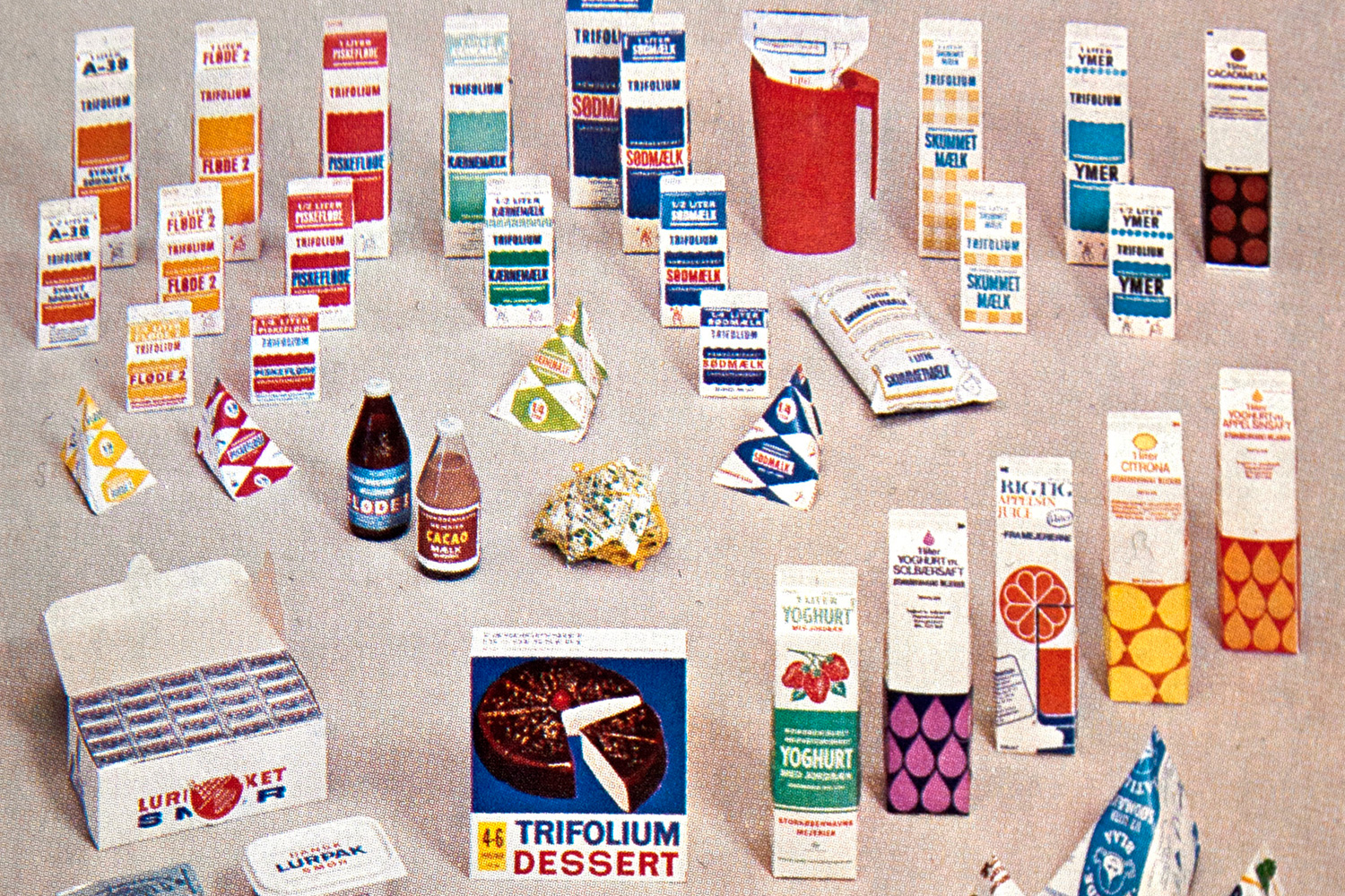 Historic dairy product packaging.