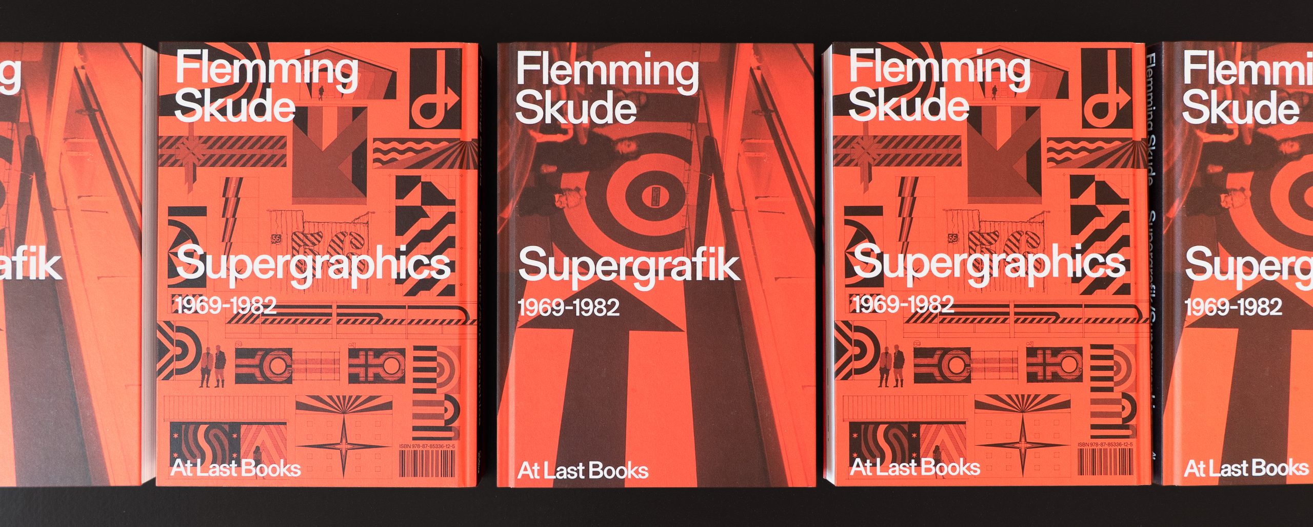 'Supergraphics' book cover front and back.